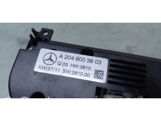 Блок управления климат-контролем A2049003803, A2186807307   Mercedes-Benz CLS C218 X218