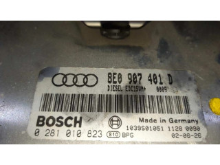 Блок управления двигателем Блок управления 8E0907401D, 0281010823   Audi A4 Allroad