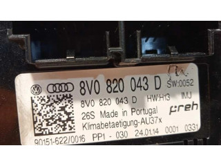 Блок управления климат-контролем 8V0820043D, 8V0820043DIMJ   Audi A3 S3 8V