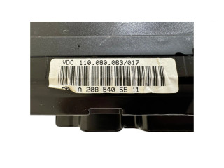 Přístrojová deska  Mercedes-Benz CLK A208 C208 2000 A2085405511, 110080063017  