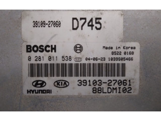 Řídící jednotka 3910327061, 0281011538   KIA Cerato 2004