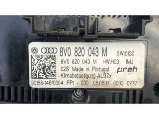 Блок управления климат-контролем 8V0820043M, 901561460004   Audi A3 S3 8V