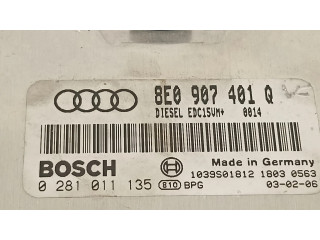 Блок управления двигателя 8E0907401Q, 0281011135   Audi A4 Allroad