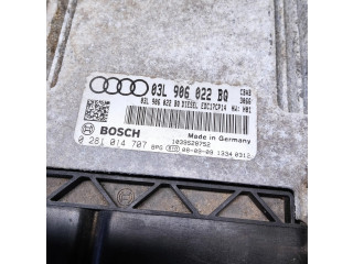 Блок управления двигателя 03L906022BQ, 0281014707   Audi A3 S3 A3 Sportback 8P