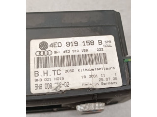 Блок управления климат-контролем 4E0919158B, 4E0910158   Audi A8 S8 D3 4E