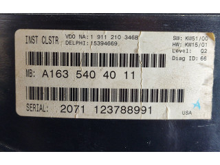 Přístrojová deska  Mercedes-Benz ML W163 2005 1911210346B, 123788991  
