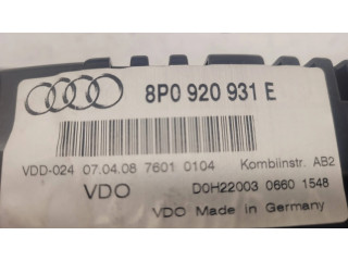 Панель приборов 8P0920931E, D0H22003   Audi A3 S3 A3 Sportback 8P       