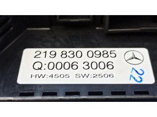 Блок управления климат-контролем 2198300985, Q00063006   Mercedes-Benz CLS C219