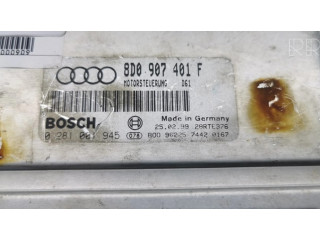 Блок управления двигателя 8D0907401F, 0281001945   Audi A4 S4 B5 8D