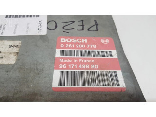 Řídící jednotka 0261200778, 9617149880   Peugeot 206 2001