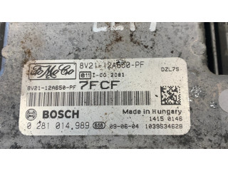 Блок управления двигателя 8V2112A650PF, 0281014989   Ford Fiesta