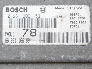 Řídící jednotka 9635116680, 0261206153   Peugeot 106 1994