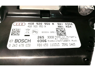 Přístrojová deska  Audi A6 S6 C7 4G 2013 4G8920950N, 0263678038  