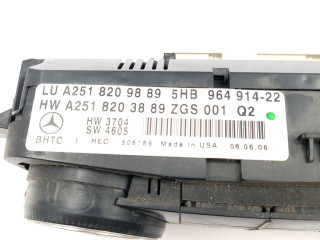 Блок управления климат-контролем A2518209889, A2518203889   Mercedes-Benz ML W164