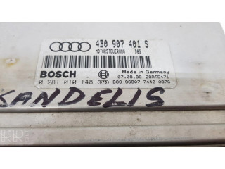 Блок управления двигателя 4B0907401S, 0281010148   Audi A4 S4 B5 8D