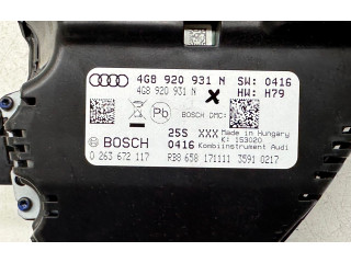 Přístrojová deska  Audi A6 S6 C7 4G 2012 4G8920931N, 0263672117  