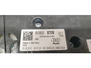 Панель приборов 8V0920870M, 1355010225   Audi A3 S3 8V       