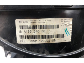 Přístrojová deska  Mercedes-Benz ML W163 2002 A1635405811, 15422384  