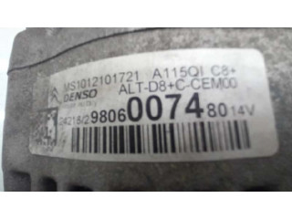 Генератор 9806007480, 1012101721   Citroen C3 1.2     