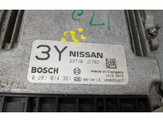 Řídící jednotka 23710jd78d, 0281014361   Nissan Qashqai+2 2009