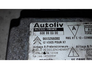 Блок подушек безопасности 9665266080, 608090300   Citroen C5