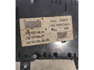 Přístrojová deska  Volkswagen Sharan 2011 A2C53411895, 5M0035186AA  