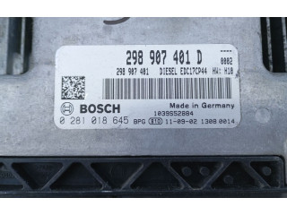 Řídící jednotka 298907401D, 0281018645   Porsche Panamera (970) 