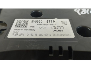 Панель приборов 8V0920871A, A2C90492600   Audi A3 S3 8V       