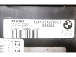 Pojistková skříňka Блок управления двигателем ECU 1214-7542310-0, 1214-7542310-0   Mini One - Cooper R50 - 53 2002