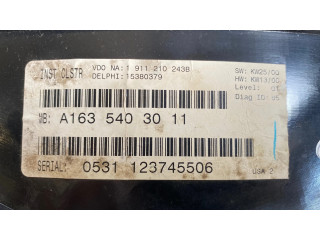 Přístrojová deska  Mercedes-Benz ML W163 2003 A1635403011, 15380379  