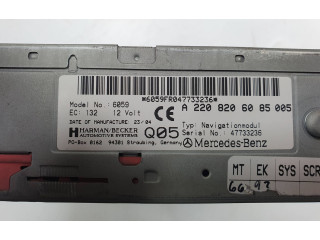 Турбина Радио/ проигрыватель CD/DVD / навигация Mercedes-Benz S W220  A2208206085   для двигателя 648960      