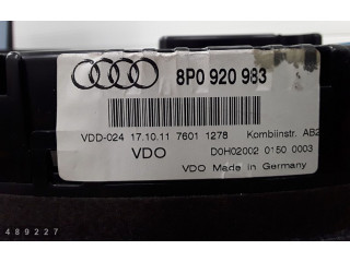 Pojistková skříňka Спидометр (приборный щиток) 8P0920983   Audi A3 S3 A3 Sportback 8P 2011