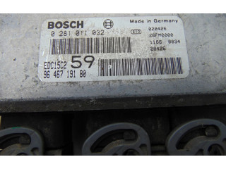 Řídící jednotka 0281011032, 9646719180   Peugeot 807 2004