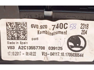 Přístrojová deska  Skoda Fabia Mk3 (NJ) 2018 6V0920740C, A2C13557700  