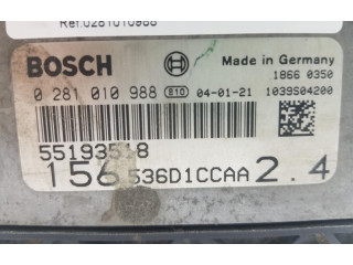 Блок управления двигателем Блок управления 0281010988   Alfa Romeo 166