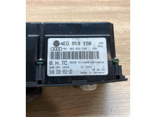 Блок управления климат-контролем 4E0919158, 4E0910158   Audi A8 S8 D3 4E