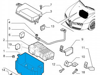 Крышка блока предохранителей 60699388   Alfa Romeo Brera    