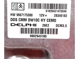 Řídící jednotka 9667175380, 9802943180   Peugeot 508 2012