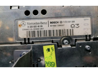 Турбина Радио/ проигрыватель CD/DVD / навигация Mercedes-Benz S W220  A2208204089, 7612001568         