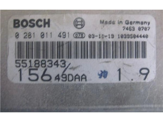 Řídící jednotka 55188343, 281011491   Alfa Romeo 156 2000