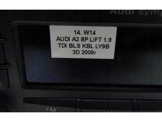 Радио/ проигрыватель CD/DVD / навигация 8P0035195M   Audi A3 S3 A3 Sportback 8P  