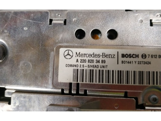 Турбина Радио/ проигрыватель CD/DVD / навигация Mercedes-Benz S W220  A2208203489   для двигателя 613960      