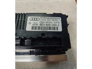 Блок управления климат-контролем 8E0820043J, 0657335   Audi A4 S4 B6 8E 8H