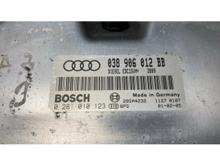 Блок управления двигателя 038906012BB, 0281010123   Audi A3 S3 8L