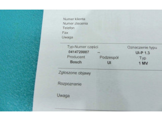 Vstřikovač 0414720007, IMPRK1311263   Audi A2     