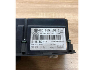 Блок управления климат-контролем 4E0919158C, 5HB00855205   Audi A8 S8 D3 4E