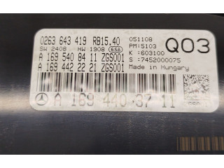 Přístrojová deska  Mercedes-Benz A W169 2009 A1695408411, A1694422221  