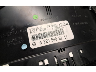 Панель приборов A2205408111   Mercedes-Benz CL C215       