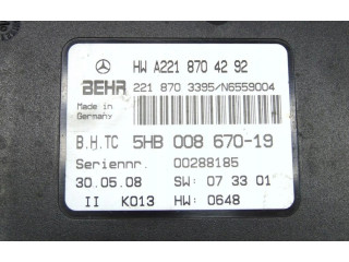 Модуль блока управления кондиционером 2218704292   Mercedes-Benz S W221