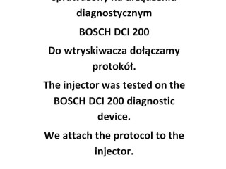 Vstřikovač 0445110835   Volkswagen Caddy     